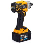 JCB 18V Cordless Twinpack Brushless Impact Driver and Combi Drill with 2 x 5AH batteries and fast charger - 21-18BL-TPK-5